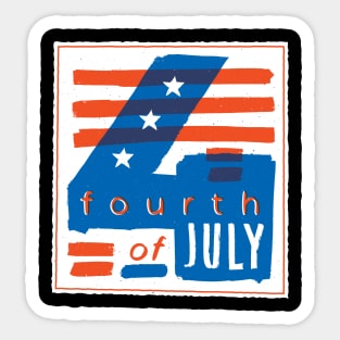 4th of July Sticker